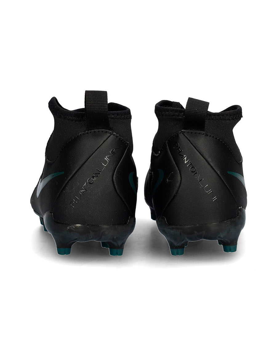 Bota Phantom Luna II Academy FG/MG Niño Black-Black-Deep Jungle