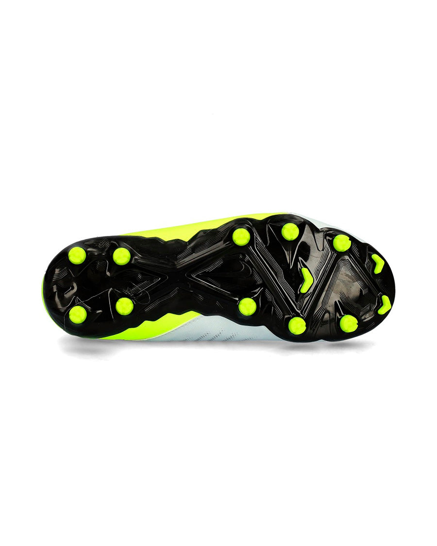 Bota Phantom Luna II Academy FG/MG Niño Mtlc Silver-Black-Volt