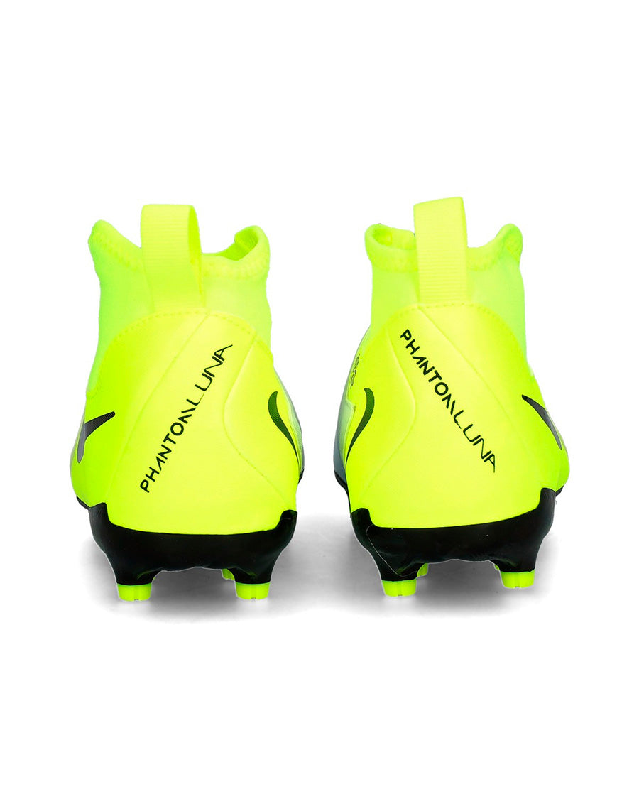 Bota Phantom Luna II Academy FG/MG Niño Mtlc Silver-Black-Volt
