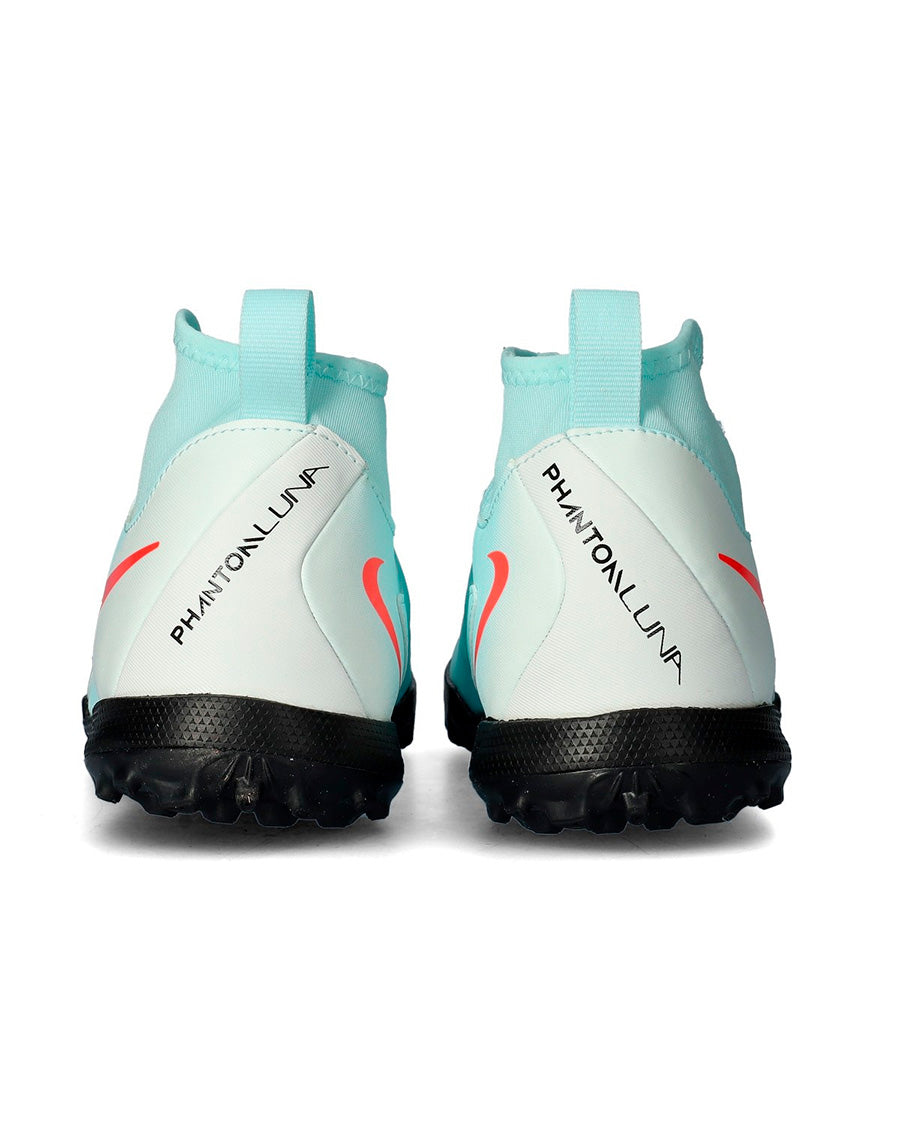 Bota Phantom Luna II Academy Turf Niño Mint-Atomic Red-Off Noir