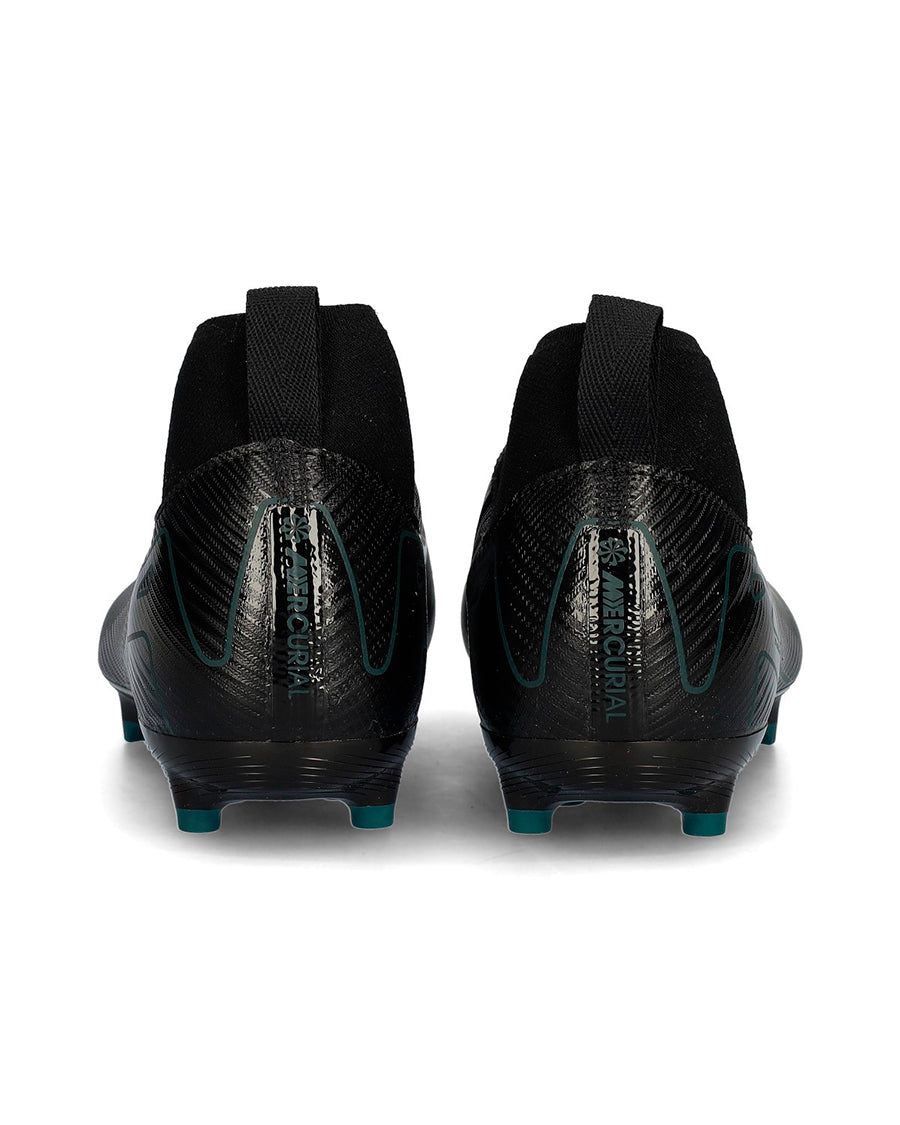 Bota Air Zoom Mercurial Superfly 10 Academy FG/MG Niño Black-Black-Deep Jungle