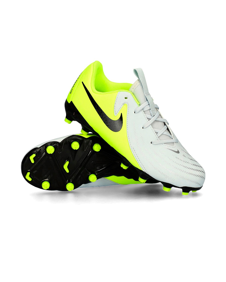 Bota Phantom GX II Academy FG/MG Niño Mtlc Silver-Black-Volt
