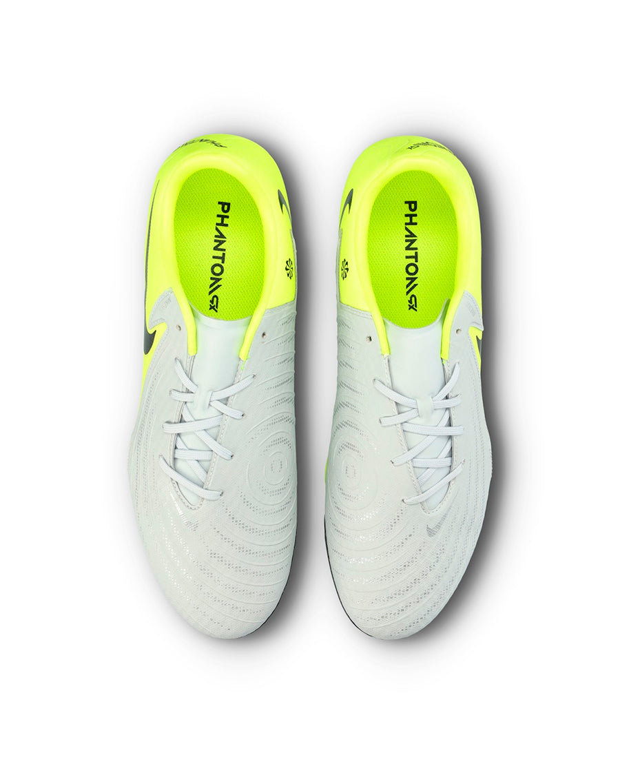 Bota Phantom GX II Academy FG/MG Mtlc Silver-Black-Volt
