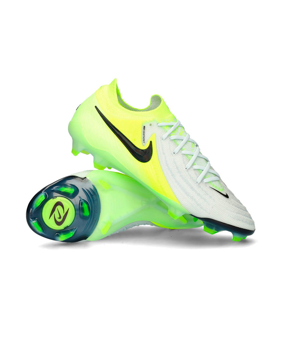 Bota Phantom GX II Elite FG Mtlc Silver-Black-Volt