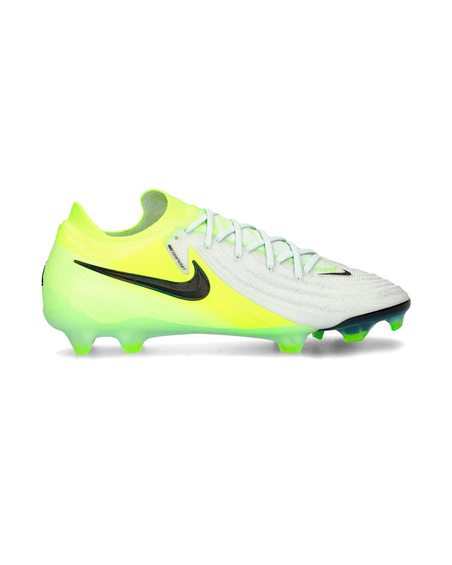 Bota Phantom GX II Elite FG Mtlc Silver-Black-Volt