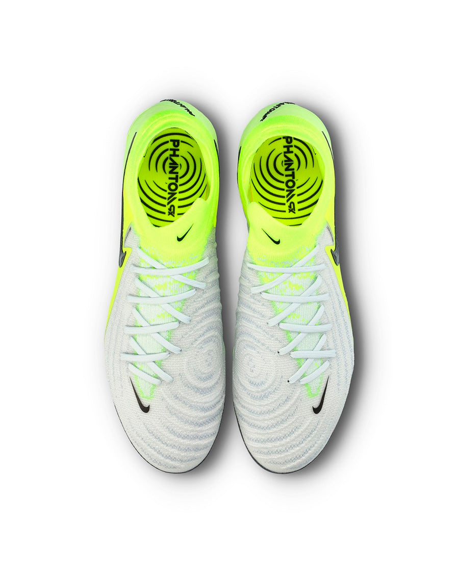 Bota Phantom GX II Elite FG Mtlc Silver-Black-Volt