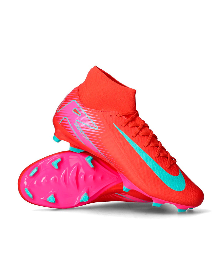 Bota Air Zoom Mercurial Superfly 10 Academy FG/MG Ember Glow-Aurora Green