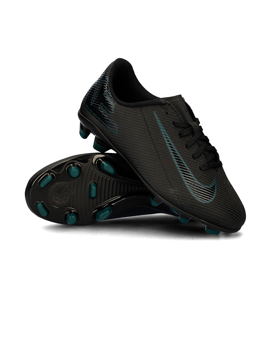 Bota Zoom Mercurial Vapor 16 Club FG/MG Niño Black-Black-Deep Jungle